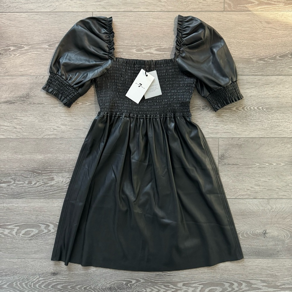 7 For All Mankind Faux Leather Dress